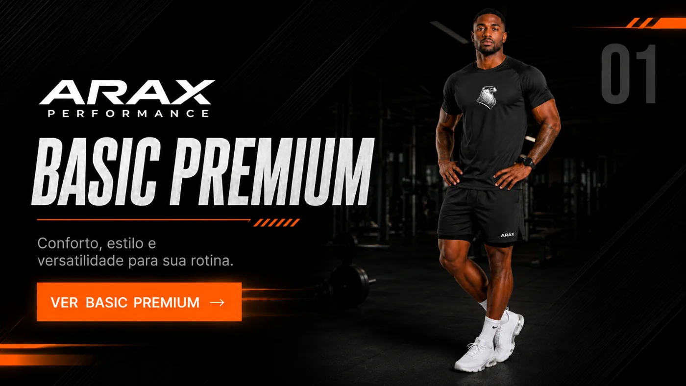 ARAX Basic Premium - Conforto, estilo e versatilidade para sua rotina