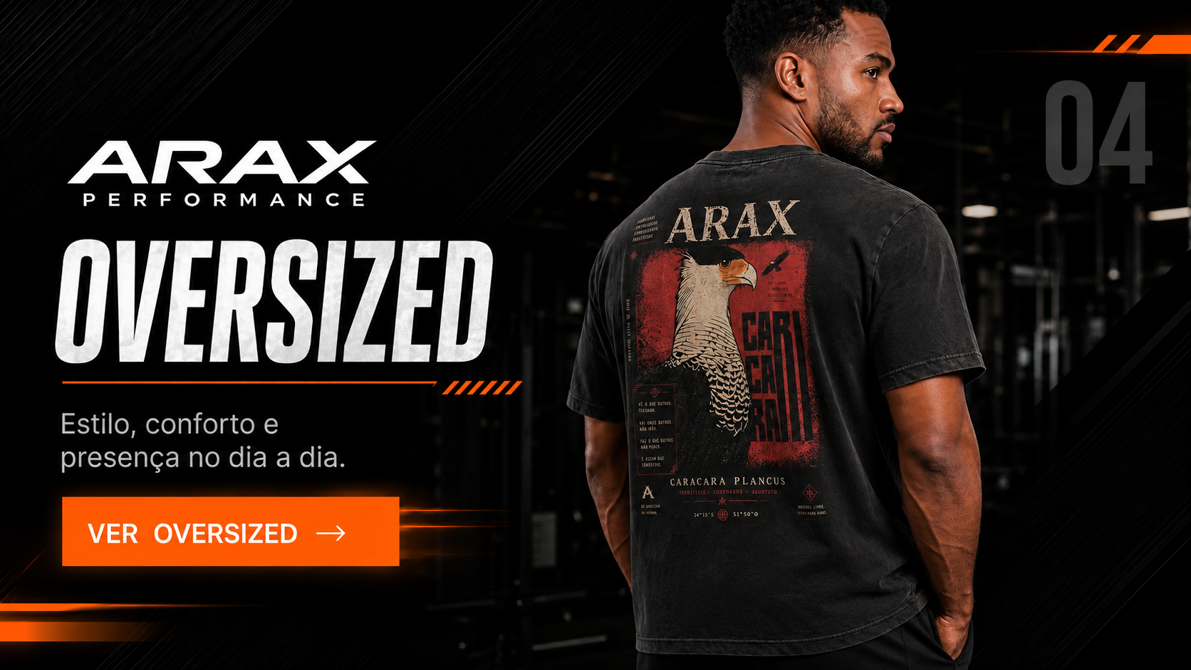 ARAX Oversized - Estilo, conforto e presença no dia a dia