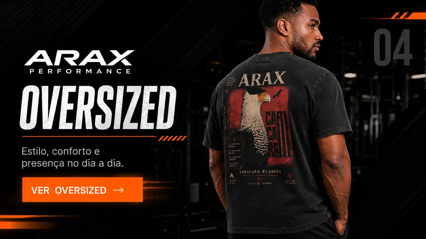 ARAX Oversized - Estilo, conforto e presença no dia a dia
