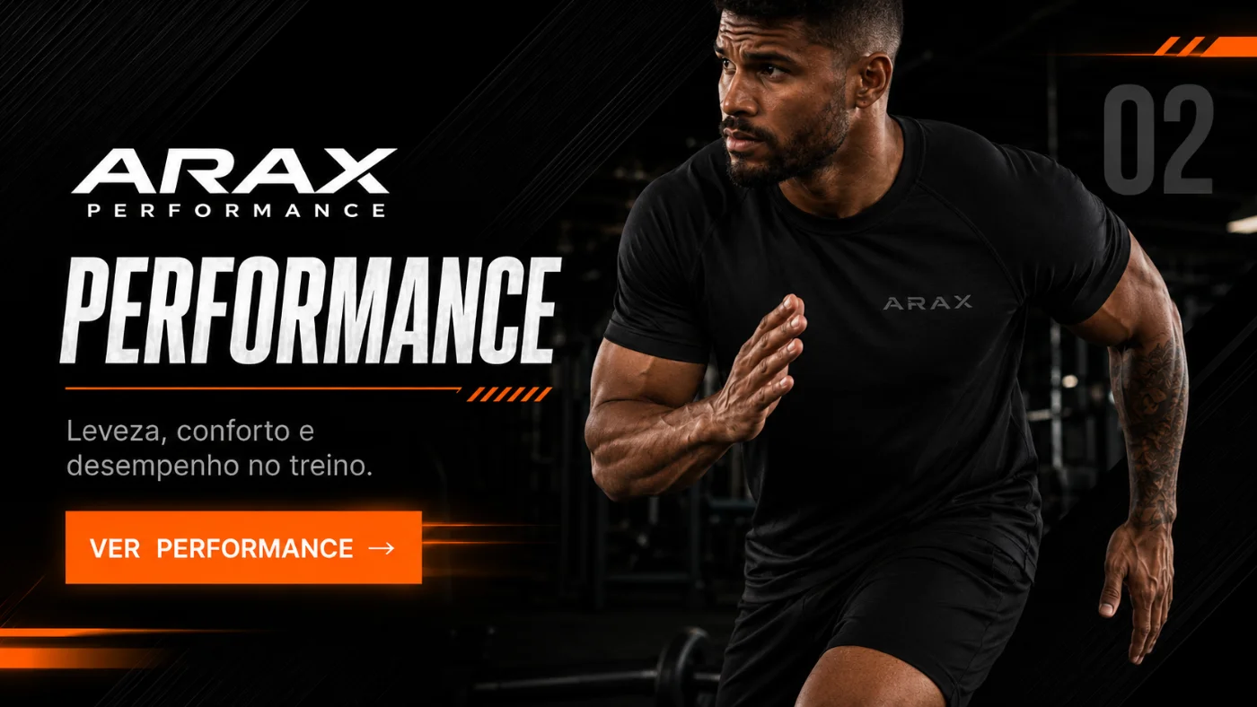 ARAX Performance - Leveza, conforto e desempenho no treino