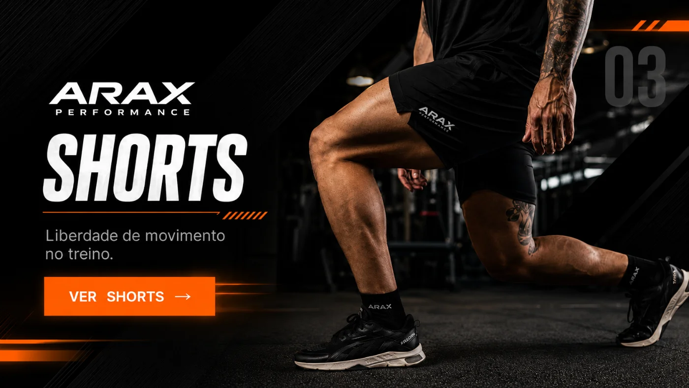 ARAX Shorts - Liberdade de movimento no treino